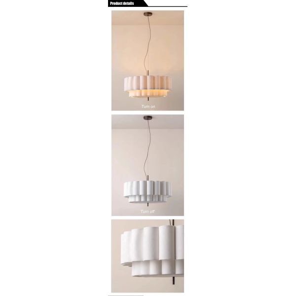 Indoor Lighting Fixtures Home Pendant Lights Retro Wabi Sabi Fabric Chandeliers (WH-VP-302)