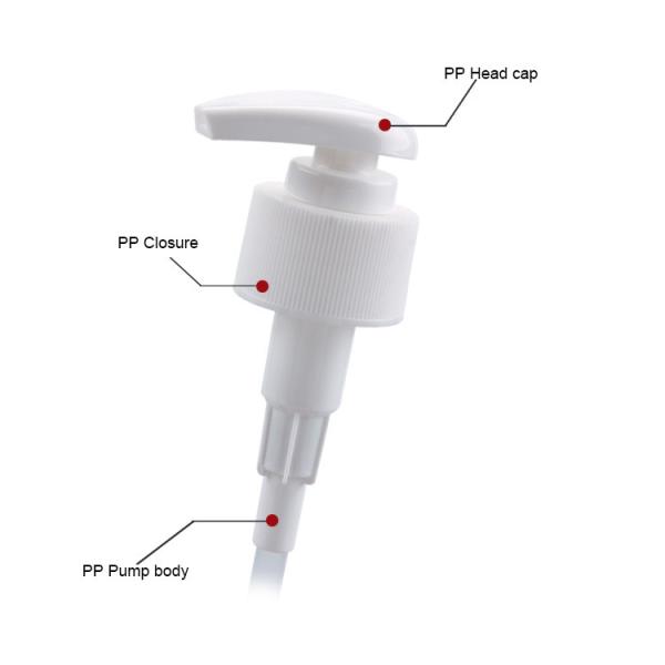 Bathroom Hand Lotion Pump Dispenser Eco Friendly Plastic Lotion Pump