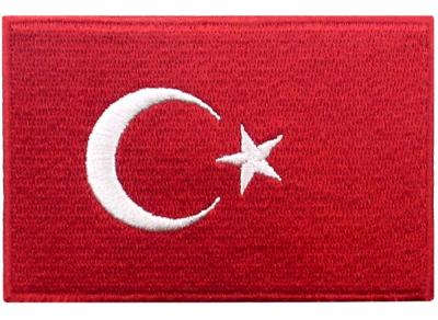 Durable Custom Velcro Turkey Flag Patch Iron On Patches South Africa