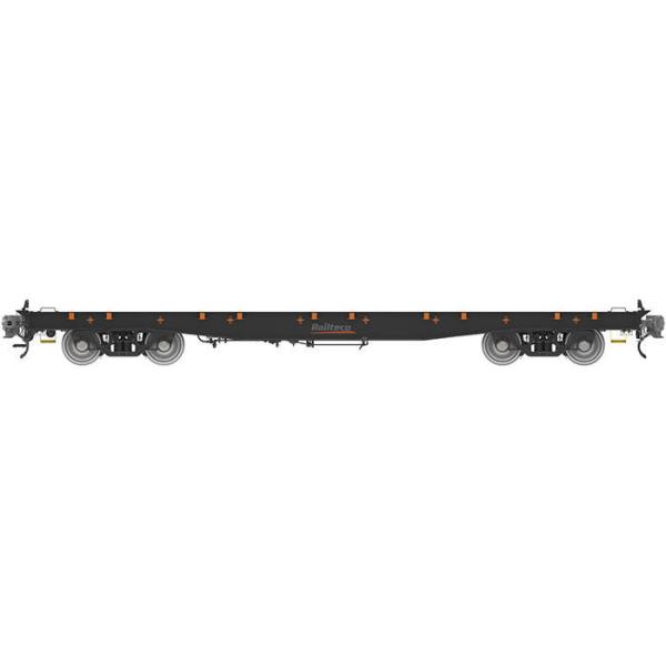 Light Weight Flatbed Rail Car Heavy Load 88m Minimum Curve Radius