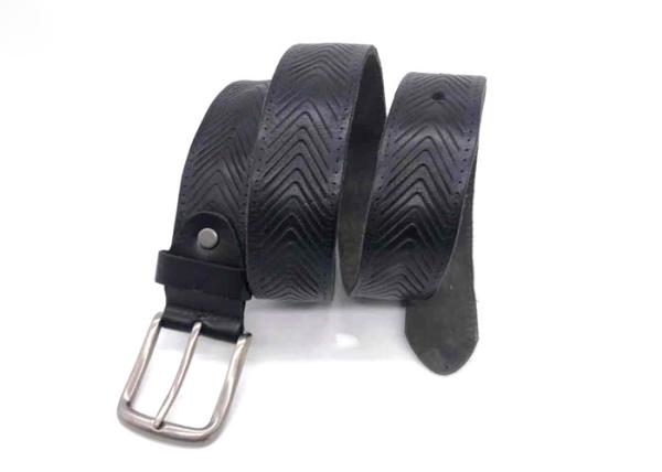 Soft Brown Black Top 38mm Full Grain Leather Belt For Men