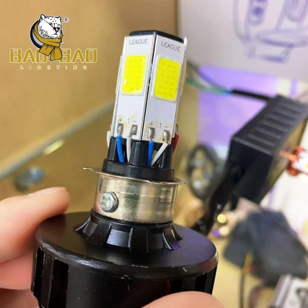 BAOBAO 6 Side White Flashing Metal Motorbike Lamp Waterproof IP67 IP68 Motorcycle Mini LED Headlights Bulbs Bike Modified Parts