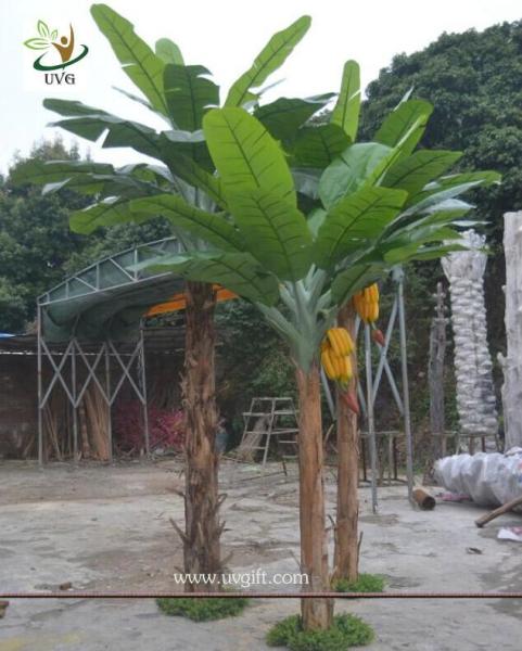 UVG decorative fake plant artificial banana tree in plastic fruit for offiice decoration