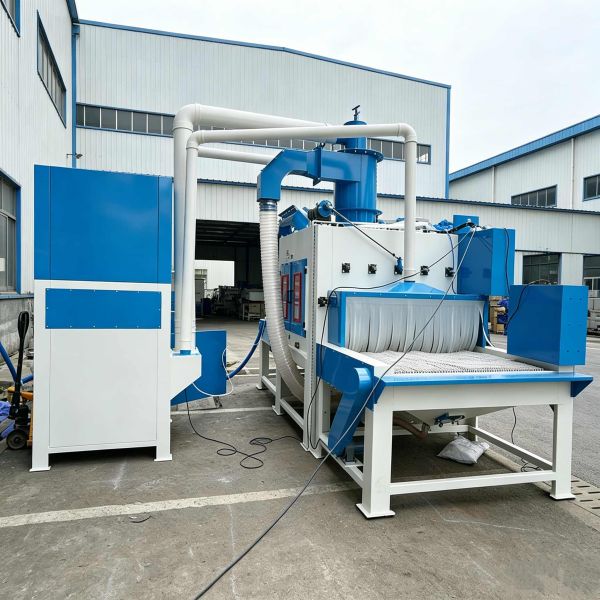 Automatic Pass-through Conveyor Sand Blasting Machine with PLC Control and 220V/380V/440V Voltage for 2000mm x 1500mm x 1800mm Workpieces