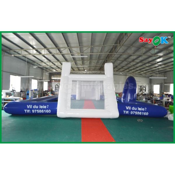 O futebol impermeável inflável do PVC do jogo de futebol deu forma ao campo inflável da associação para o padrão exterior do CE