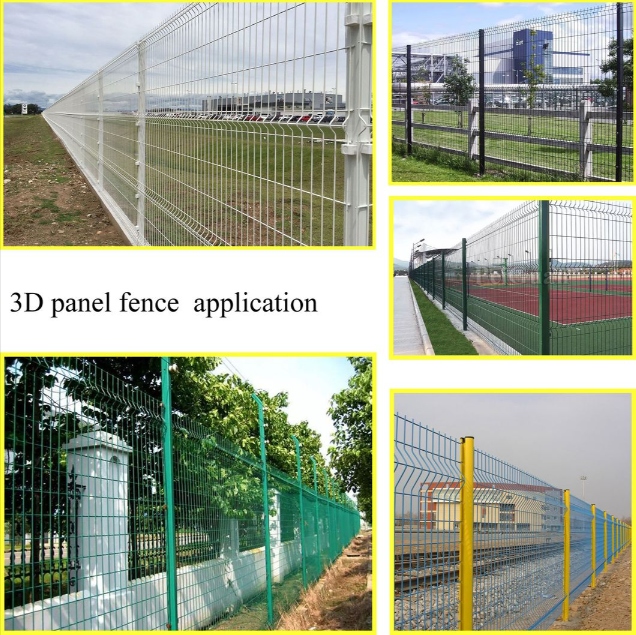 High Tensile Anti Cut Security Fence 3D Panel With Sensor Mounts