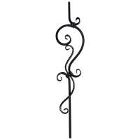 Vintage Steel Metal Handrail Components Cast Iron Balusters Flower Decorations