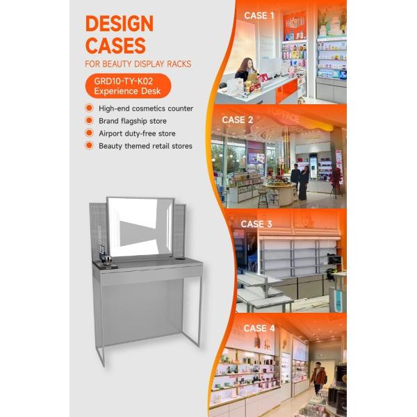 GDR10-TY-K02 Pantalla de tienda con letras orgánicas blancas de porcelana y puertos de carga USB para cabinas de centros comerciales