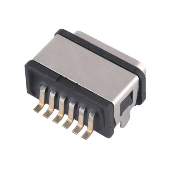 Usb Type C Female 6p Smt Ip67 Waterproof Electrical Connector