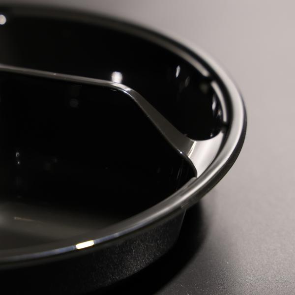 Round Shaped Plastic Food Plate Plastic Round PET Trays BPA Free For Cold Food
