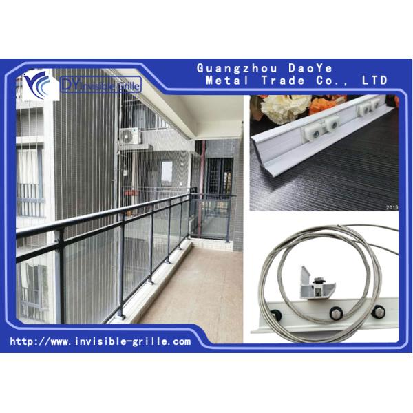Индийский рынок Балконы из нержавеющей стали 316 класса Невидимая решетка для безопасности детей и домашних животных