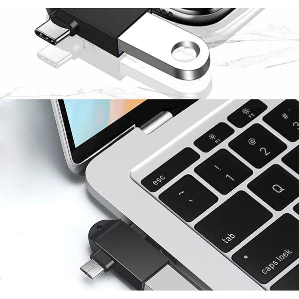 2 in 1 USB3.0 to Micro B Type C USB Converter OTG Adapter for Android Phone U Disk Mouse
