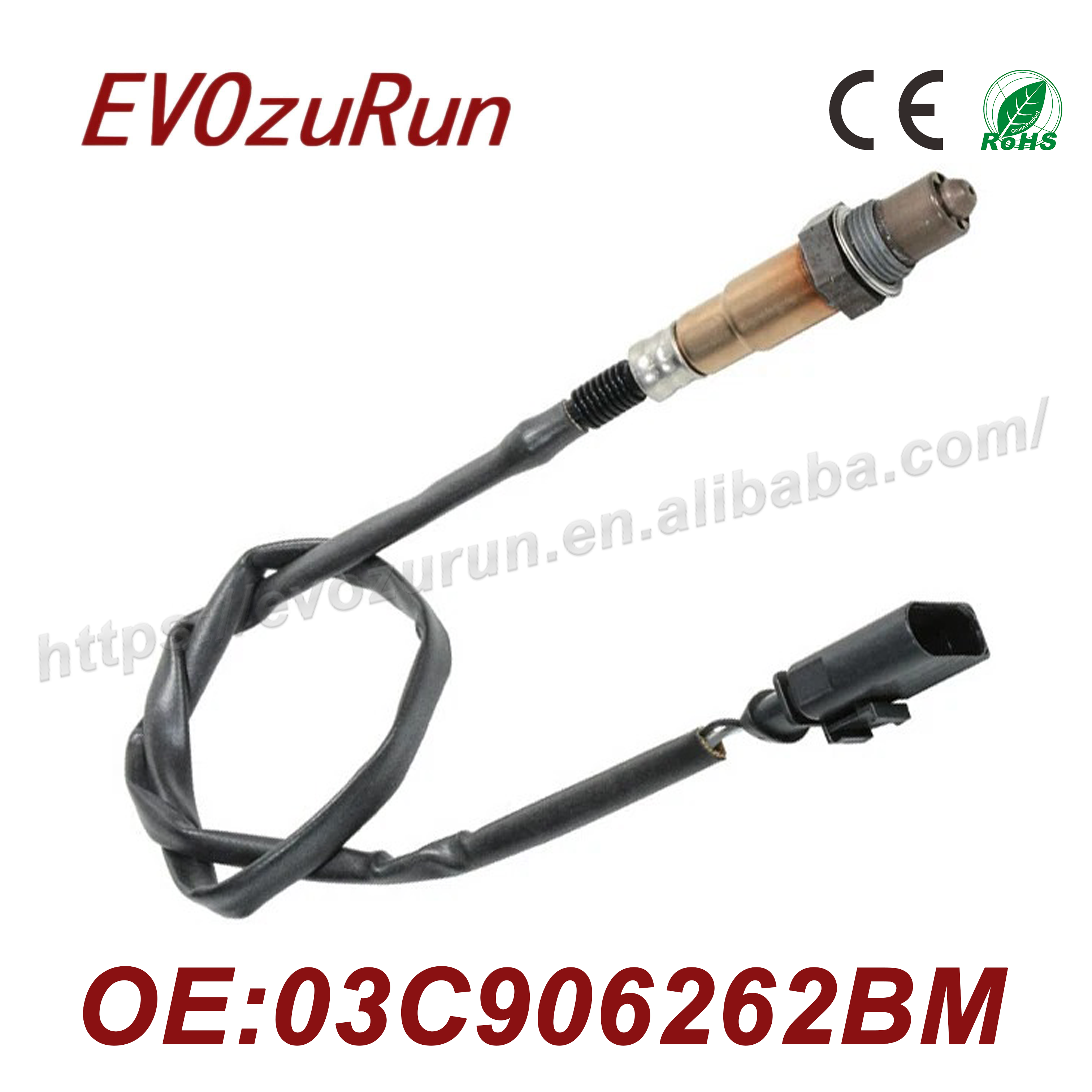 Factory Direct Downstream Oxygen Sensor 03C906262BM 0258010036 Lambda Sensor for VW Golf V 1.6L 2004-2008 Audi A3 1.6L 2003-2007