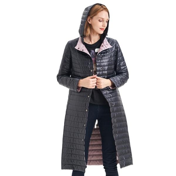 Sell Well New Type  FODARLLOY Ladies warm hooded cotton-padded clothes slim long down winter jackets women coats