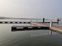O HDPE longo personalizado do pontão marinho do dedo flutua com Decking de WPC