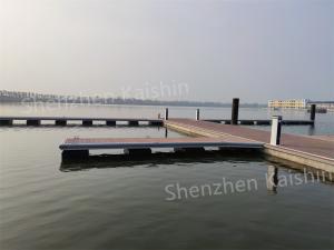Customized Marine Finger Pontoon Long HDPE Floats with WPC Decking