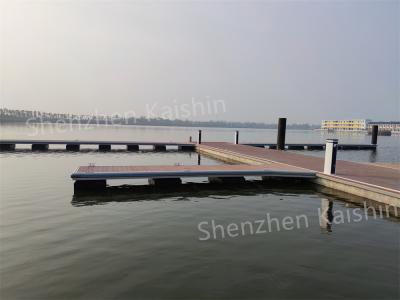 O HDPE longo personalizado do pontão marinho do dedo flutua com Decking de WPC