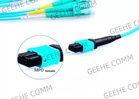 MPO à 4 x 4 câble de fibre du duplex MPO de LC 16F 100G 400G