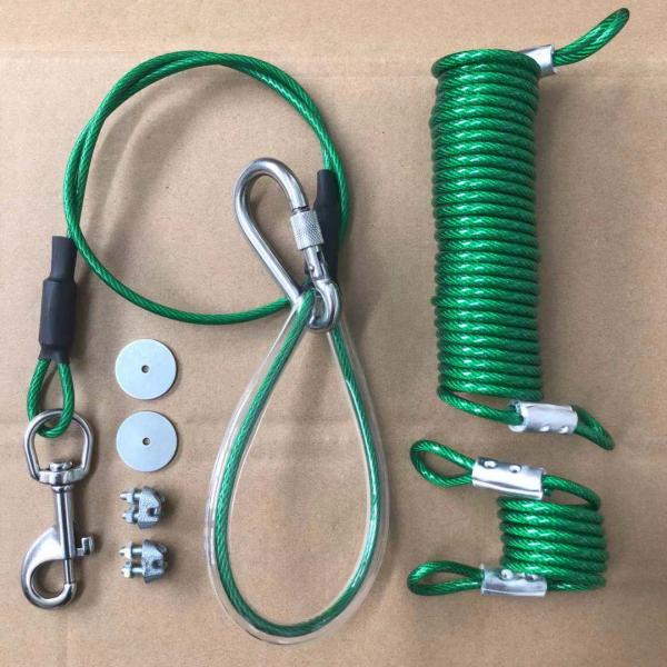 High Carbon Steel Retractable Dog Stake with 4.41 KN Breaking Strength and Customizable Length for Outdoor Pet Training