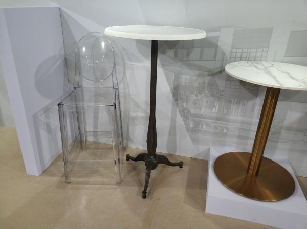 Hospitality Furniture Bar Table Legs Ourdoor / Indoor Powder Coated Restaurant
