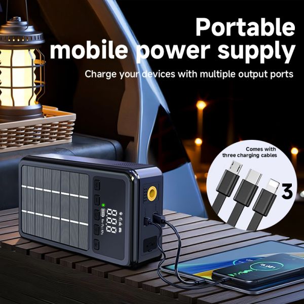 Car 24V Battery Jump Starter Emergency Lithium Battery Booster 150PS Air Compressor For Car Tires
