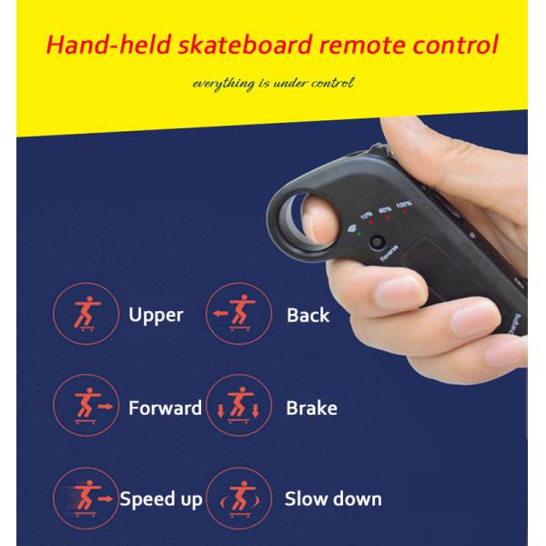 Childrens Portable Electric Skateboard , Orange Four Wheel Electric Scooter