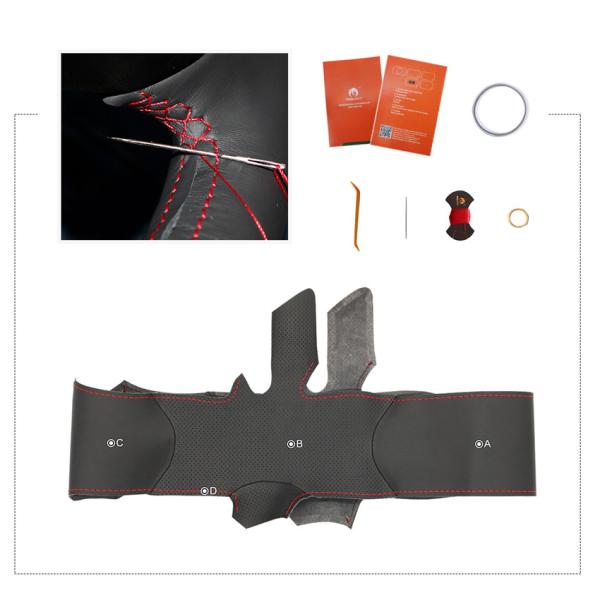 CX-3 Black Hand Stitching Leather Cover for Mazda CX-30 CX30 Mazda 3 Axela 2019-2020