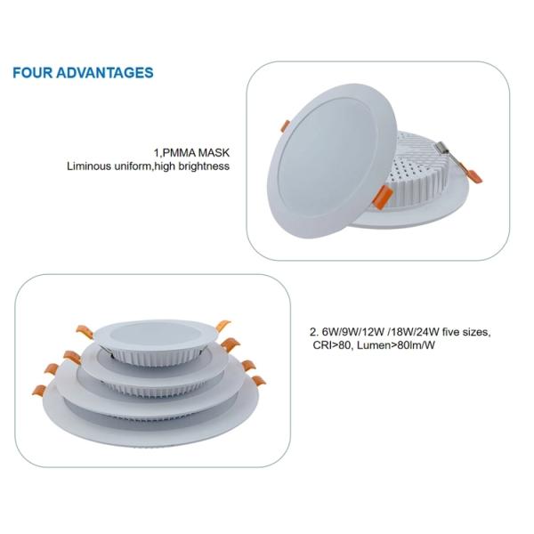 Врезанный потолок степени 30mm установки 120 привел света панели