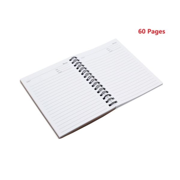 Blank A5 PET Cover Spiral Coil Notebook Sublimation Blank Notebook With Color Sticky Note Pad