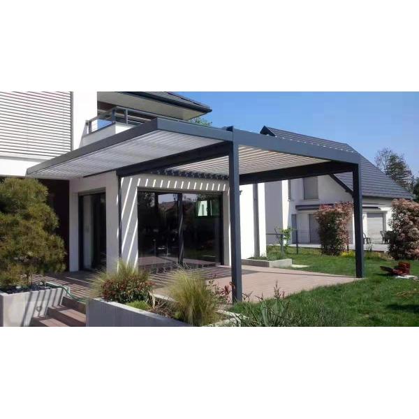 покрытия порошка 260mm пергола Rainproof Louvered алюминиевая