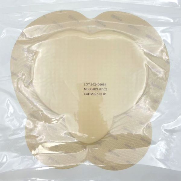 Large Waterproof Silicone Wound Dressing With Gentle Border For Bed Sore Leg Ulcer
