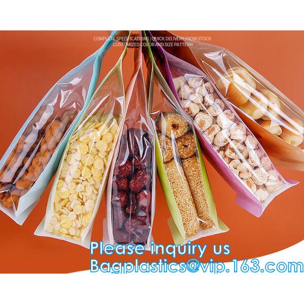 Stand Up Food Bags,Zip Lock Food Storage Bags for Packaging Products,Herbs,Snack,Tea,Spices,Pet Food and Soaps