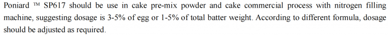 Compound Emulsifier Poniard CP617 Instant Cake Oil for Bakery - HACCP ISO HALAL Certified with Neutral Taste