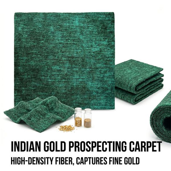 1800GSM Gold Mining Carpet PP & Polyester Blend Gold Sluice Mat with Waterproof Backing