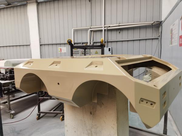 diverless vehicle fiberglass chassis cover/AV fibergalss protective body casing