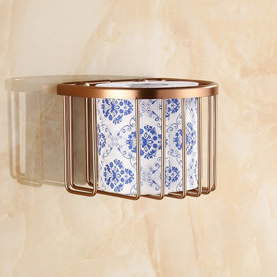 Vintage Bronze Toilet Paper Tissue Dispenser Toilet Roll Storage Box