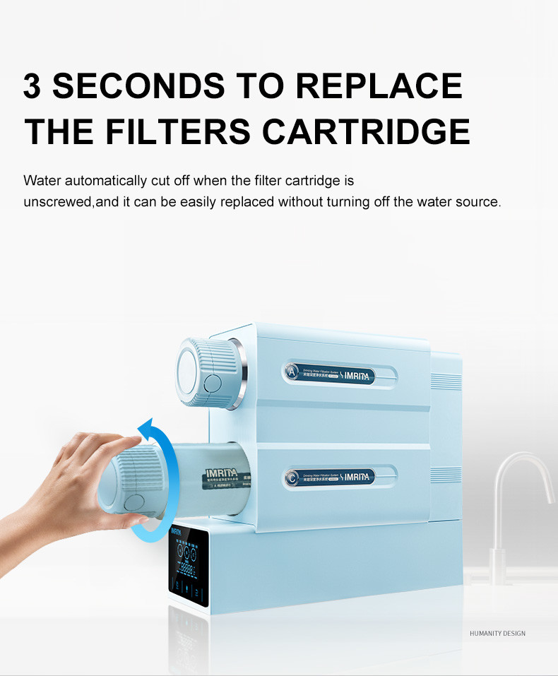Прочный очиститель воды RO Undersink, система очистки воды осмоза Ultraquiet