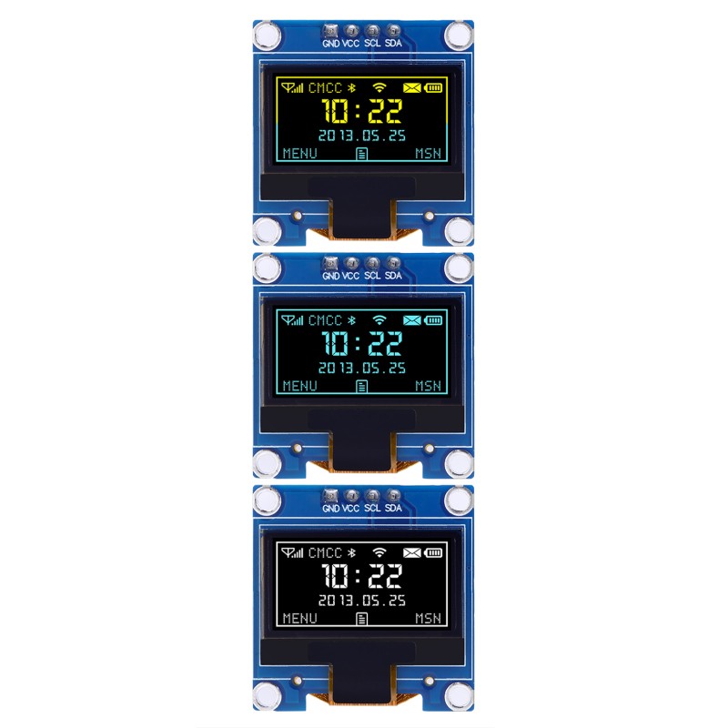 OLED0.96-2 white light 0.96-inch OLED module 128x64 I2C IIC interface module SSD1315