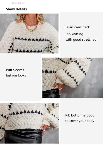 Ladies free size Long Sleeve Women s Sweaters Casual Style Bulky Sweaters