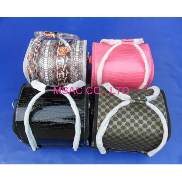 Сумки красного перемещения красоты косметические, случай поезда крокодила кожаный косметический