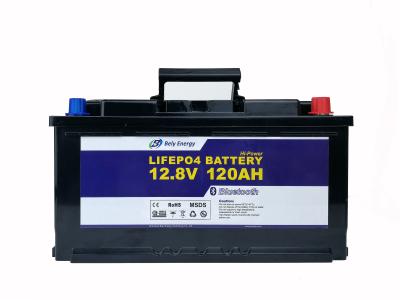 Bateria de lítio recarregável de Bluetooth do ciclo profundo de Bely 12 volts uma hora de 120 ampères