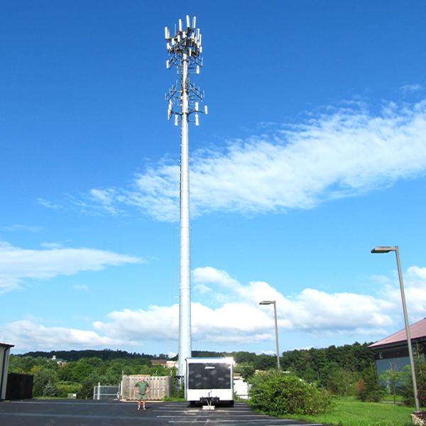 Galvanized Steel Monopole Communication Tower 50-500 Feet Height