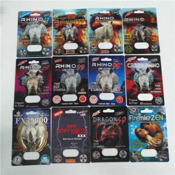 Пакет волдыря ДЗЭНА премьер-министра упаковывая металлическую серебряную бумажную карту для мужской капсулы усиливающего агента