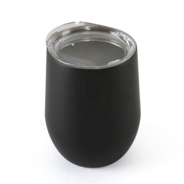 12oz Stainless Steel Wine Cup Customized Logo Printed High Safety With Lid