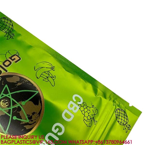 eco-friendly Foil Bag Self-Standing Zipper Bag Pla Packaging Candy Biscuit Nut Snack Bag