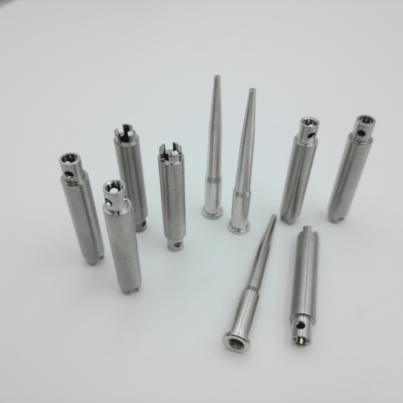Medical Long Slender Shaft Helical Groove CNC Bar Turning Machining
