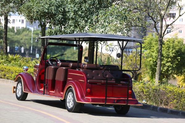 Real Estate Used Electric Vintage Cars Red Royal Buggy 11 Seats Passenger Golf Carts