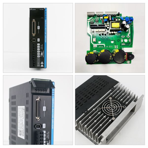 Lichuan AC Servo Motor Drivers Kit A5 Series 10N.m 1.5KW 1500W AC220V 7.5A/6A/10A 1500/2500RPM IP66