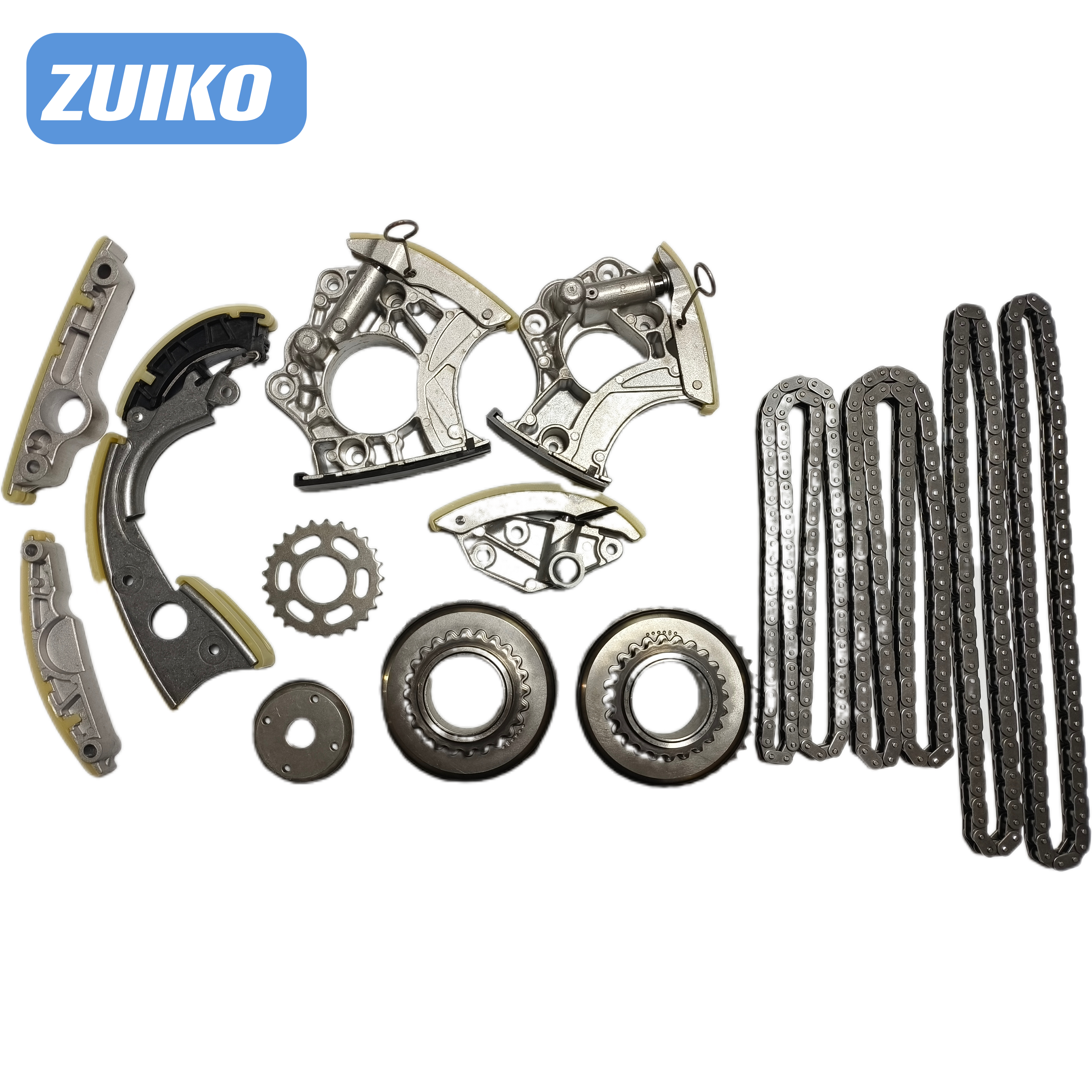 Akzen Complete Timing Chain Kit For Audi Q7 4L 3.0T CJT EA837 Supercharged V6 Engine OEM 06E198119CJ 06E109217AH