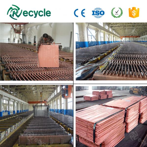 Recycle Designed Copper Electrorefining Plant Copper Cathode Production Line